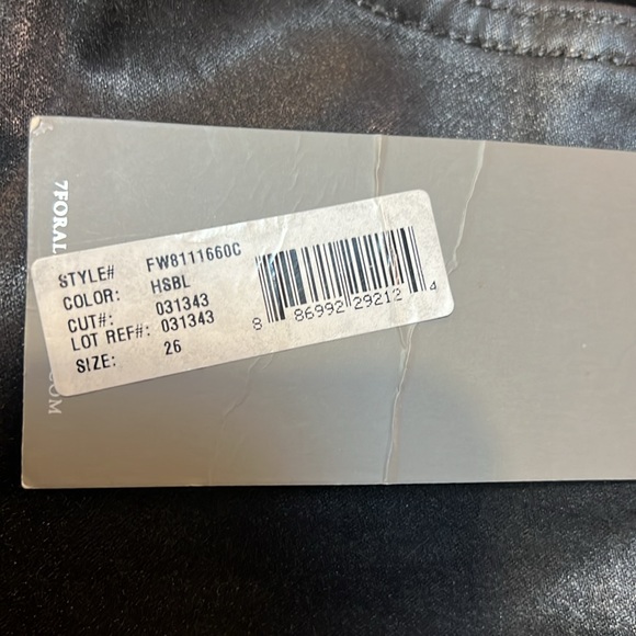 7 for all mankind leather pants (not worn) - Picture 9 of 11